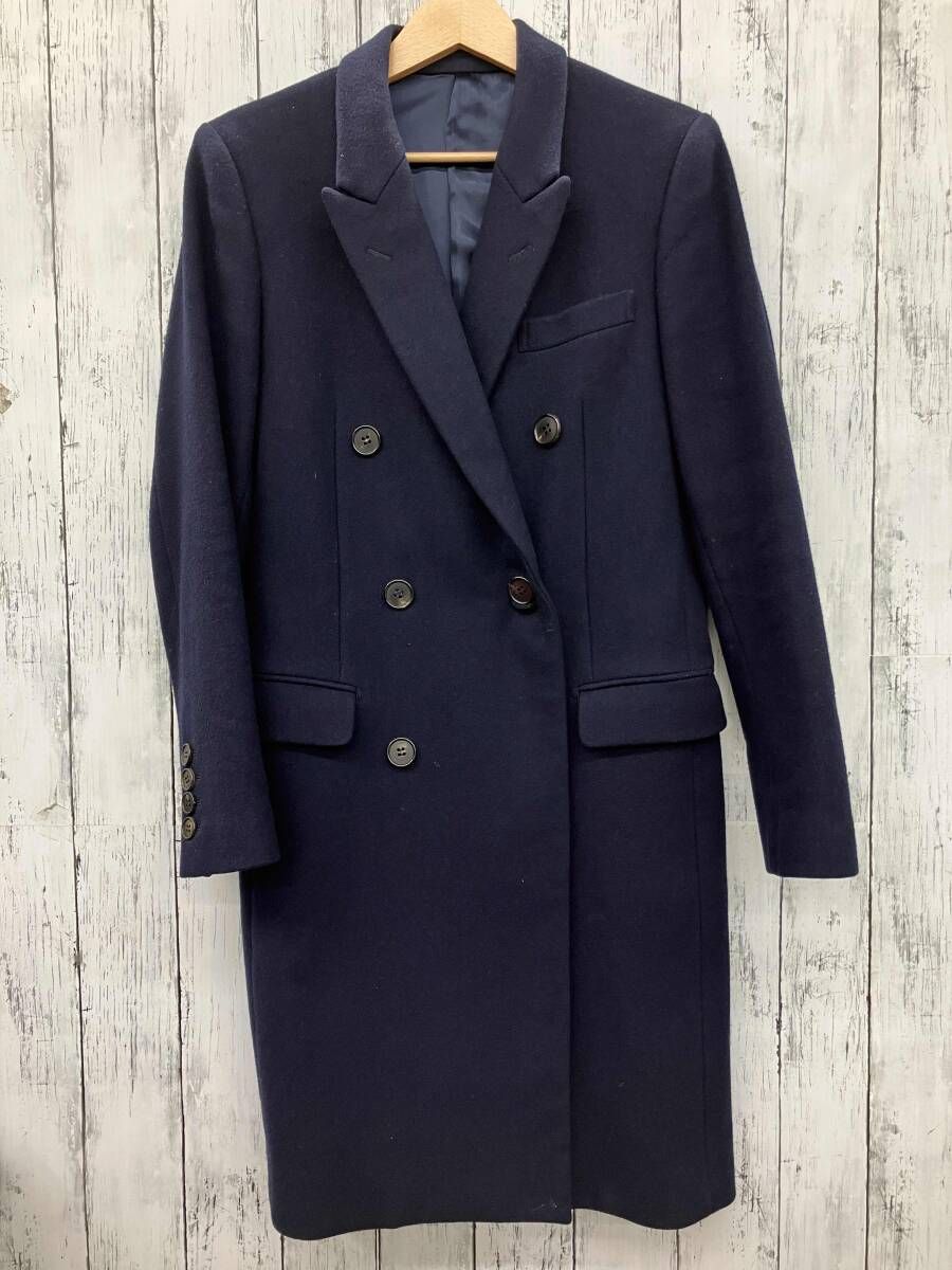 ジョンローレンスサリバン チェスターコート サイズ48 ネイビー新品未着用 JOHN LAWRENCE SULLIVAN ジョンローレンスサリバン チェスターコート