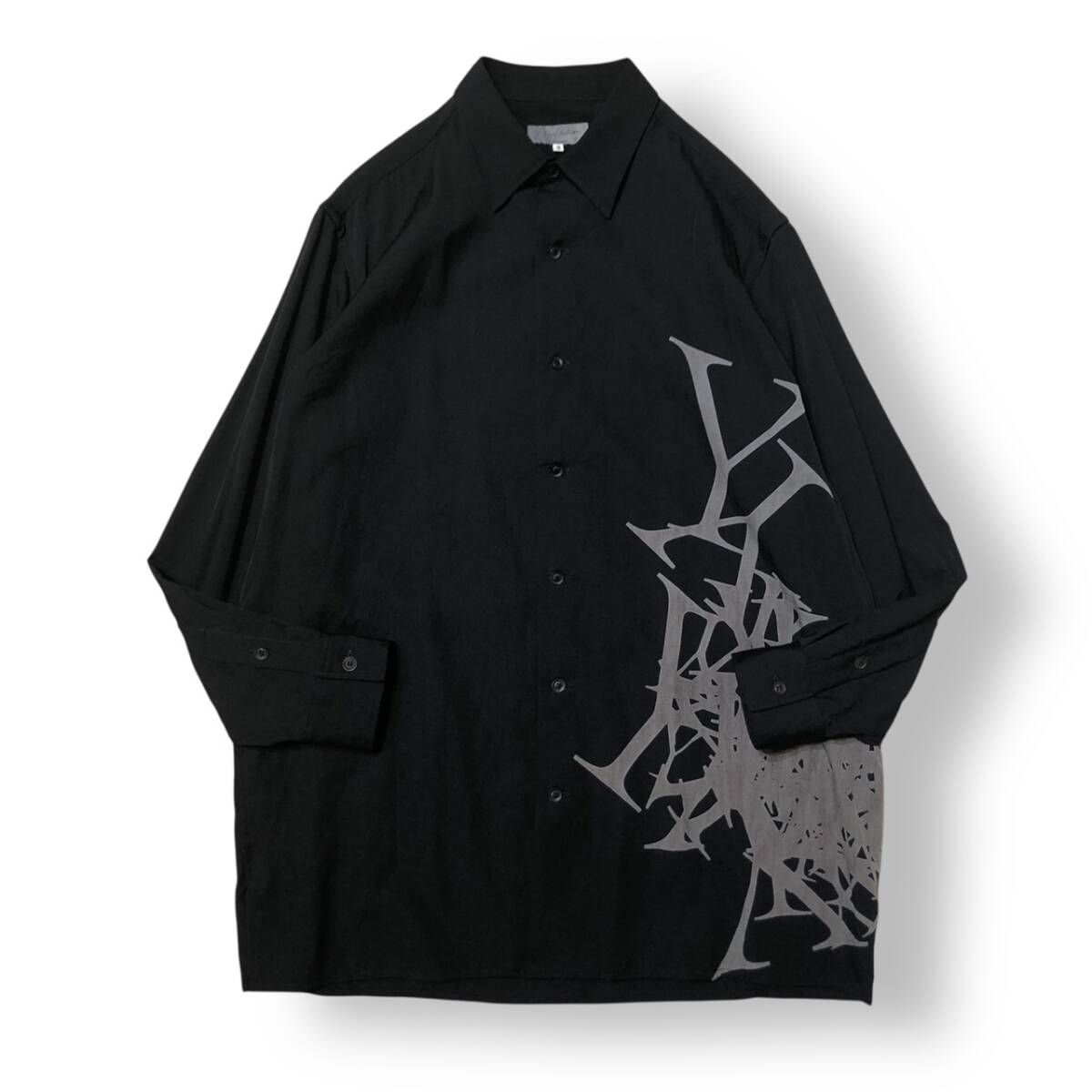 24ss／YOHJI YAMAMOTO POUR HOMME／長袖シャツ 西武渋谷限定 ウール