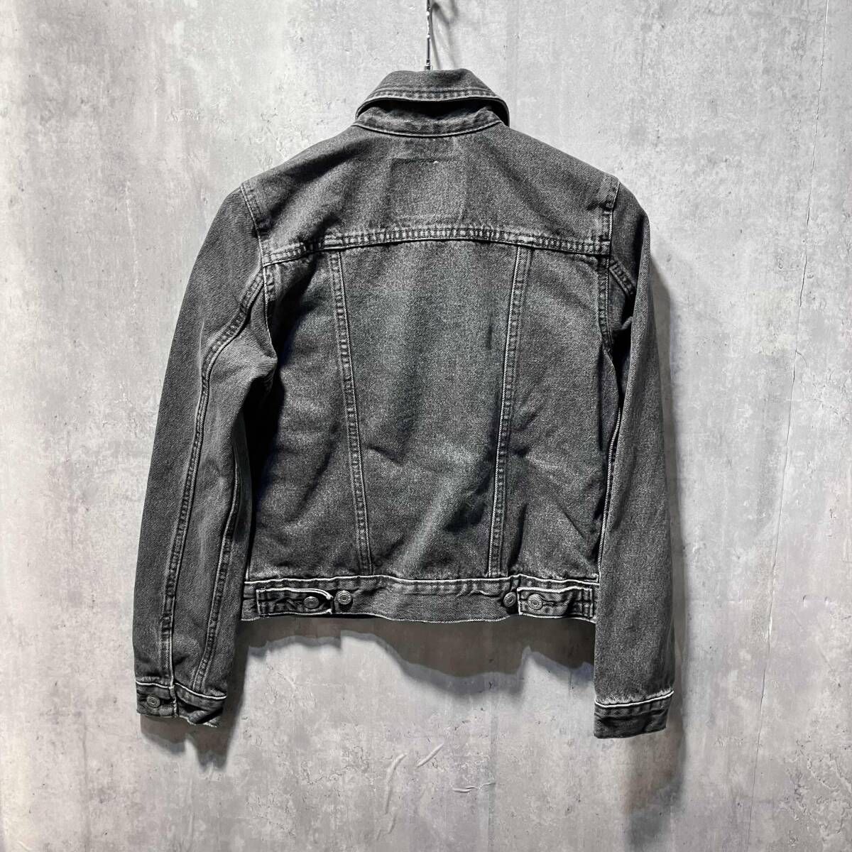 LEVI'S／denim jacket 先染めブラックデニムジャケット 3rd サイズXS
