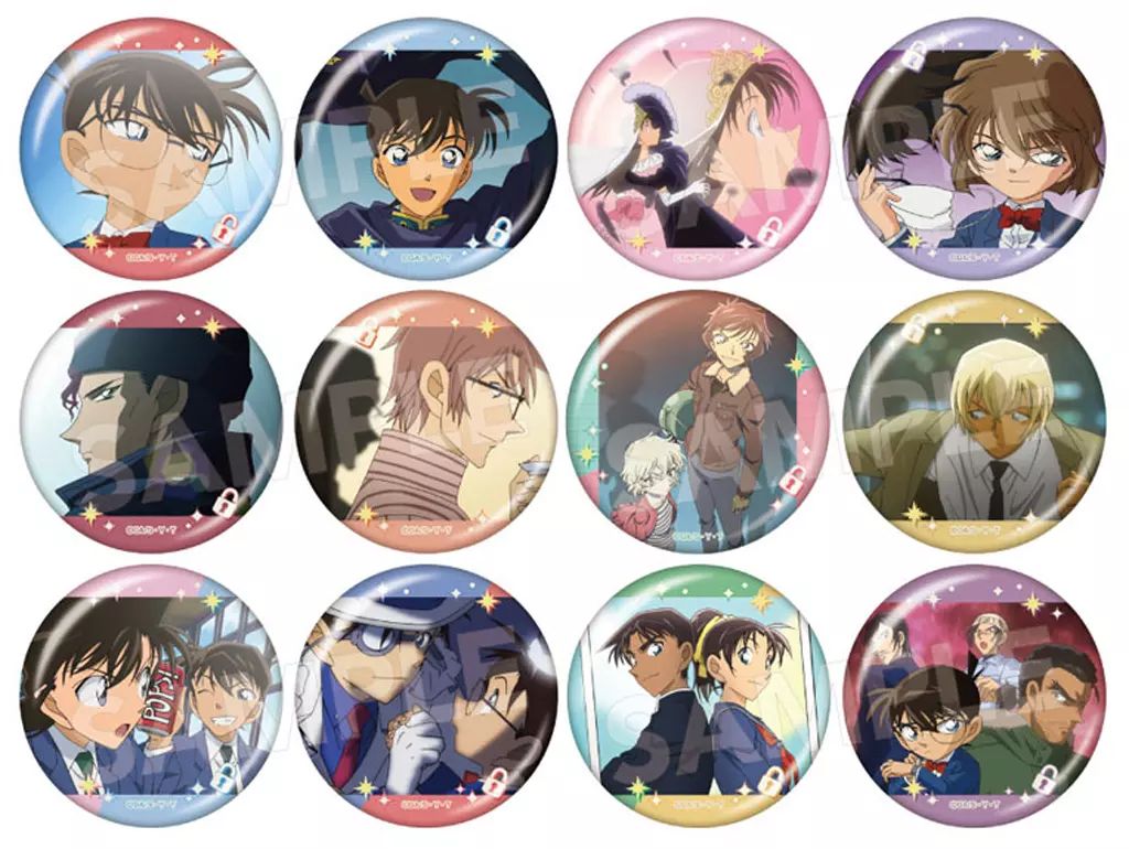 中古】バッジ・ビンズ 全12種セット 「名探偵コナン キャラバッジ
