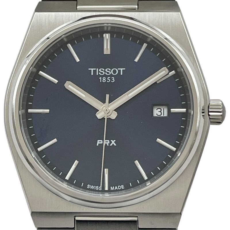 ティソ TISSOT PRX 40mm T137.410.11.041.00 ネイビー SS クオーツ 