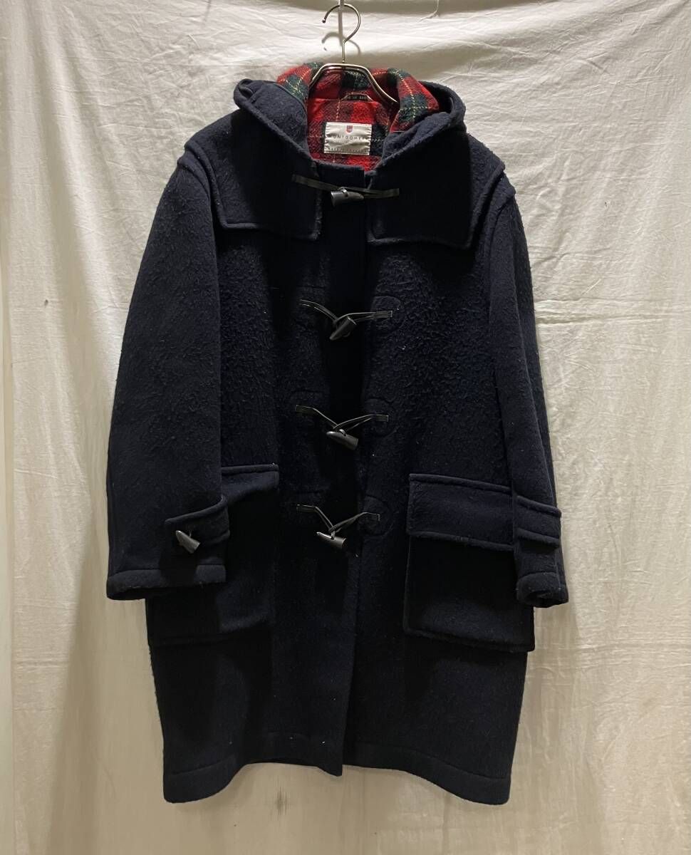 MONTGOMERY ダッフルコート 裏地チェック ネイビー モンゴメリー