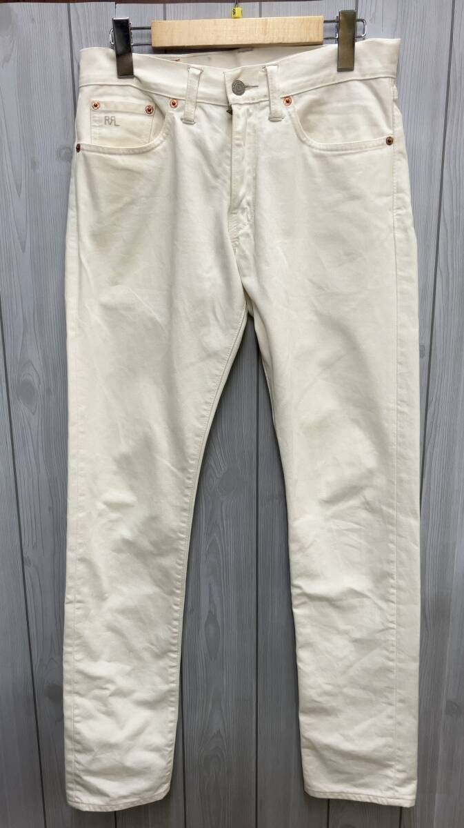 RRL RALPH LAUREN ダブルアールエル ラルフローレン SLIM FIT DENIM PANTS パンツ ホワイト サイズ28