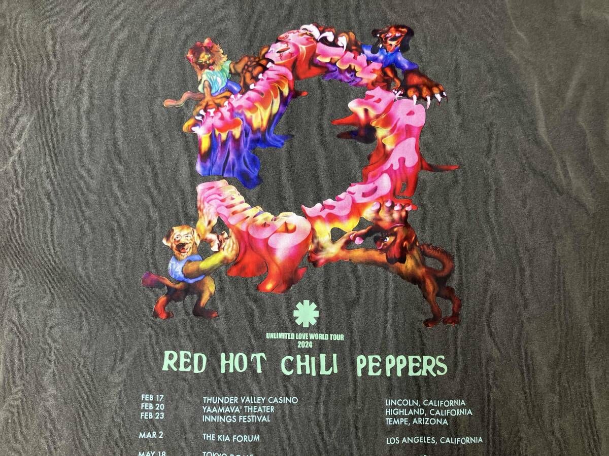 新品　2024 RED HOT CHILI PEPPERS ツアーT XL RED HOT CHILI PEPPERS Tシャツ 2024 ツアー XL