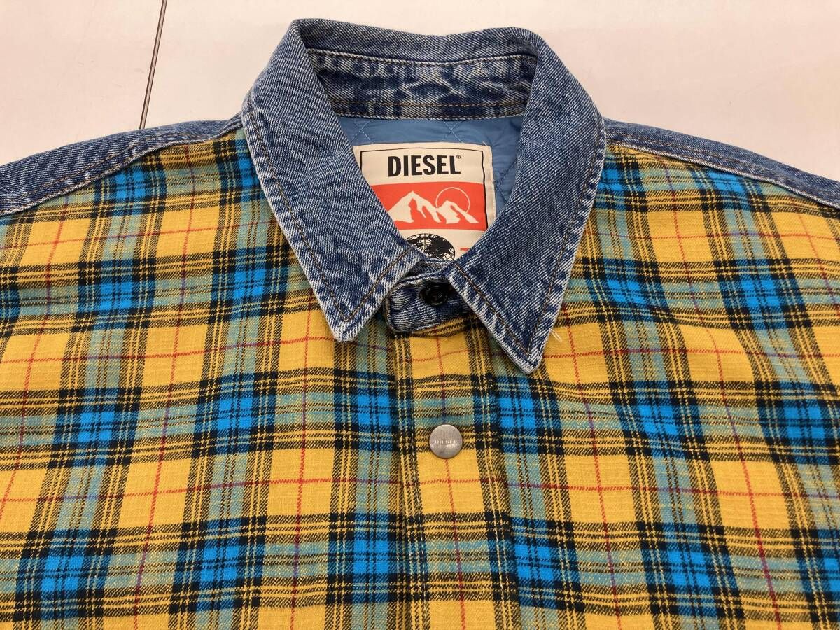 DIESEL その他ジャケット デニム×チェック柄 サイズL ディーゼル 