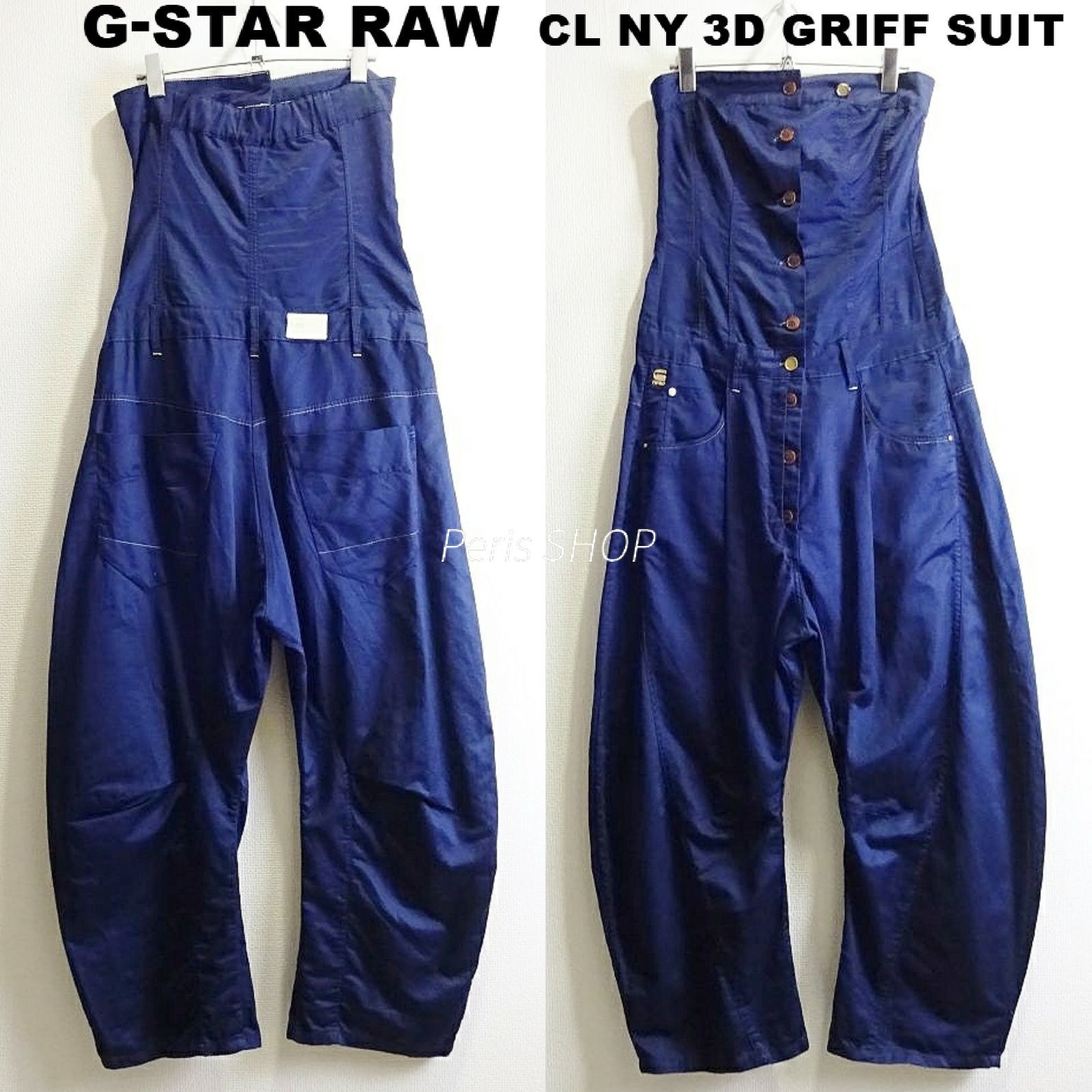 激 G-STAR RAW CL NY 3 D GRIFF SUIT レディースS～M相当 ワンピース型オールインワン ジャンプスーツ レディース