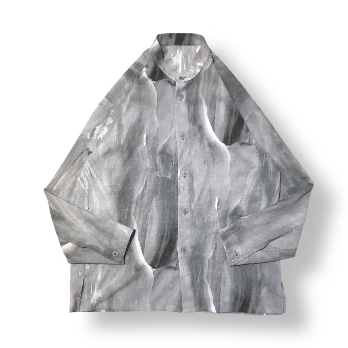 25ss／IM MEN ISSEY MIYAKE／BY CHANGE／長袖シャツ／サイズ3 ブルー系