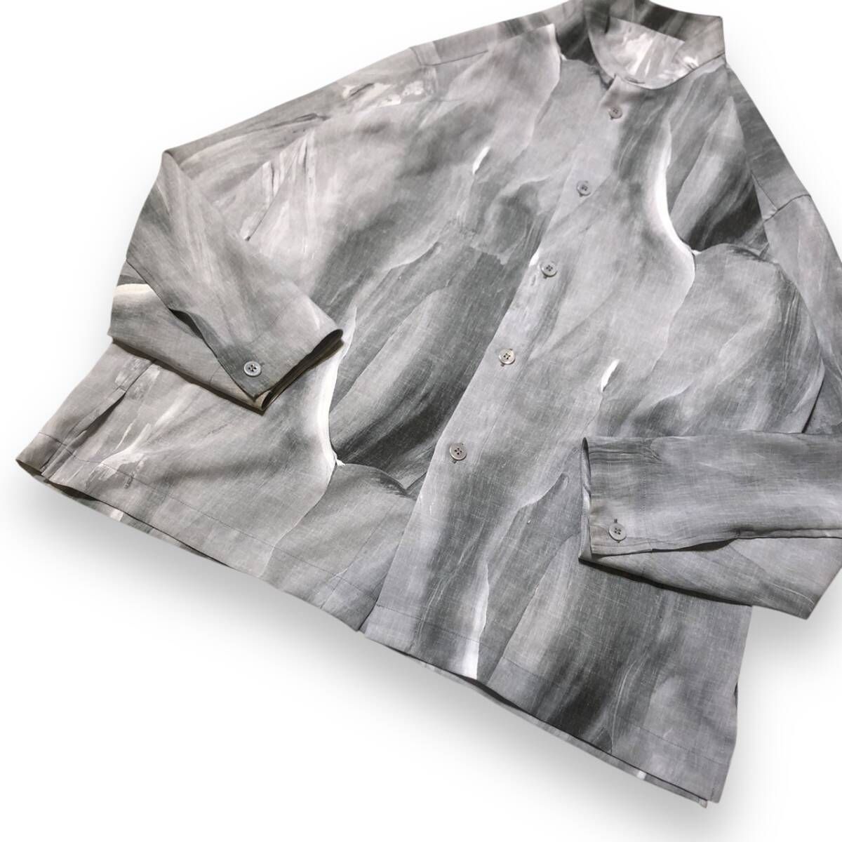 25ss／IM MEN ISSEY MIYAKE／BY CHANGE／長袖シャツ／サイズ3 ブルー系