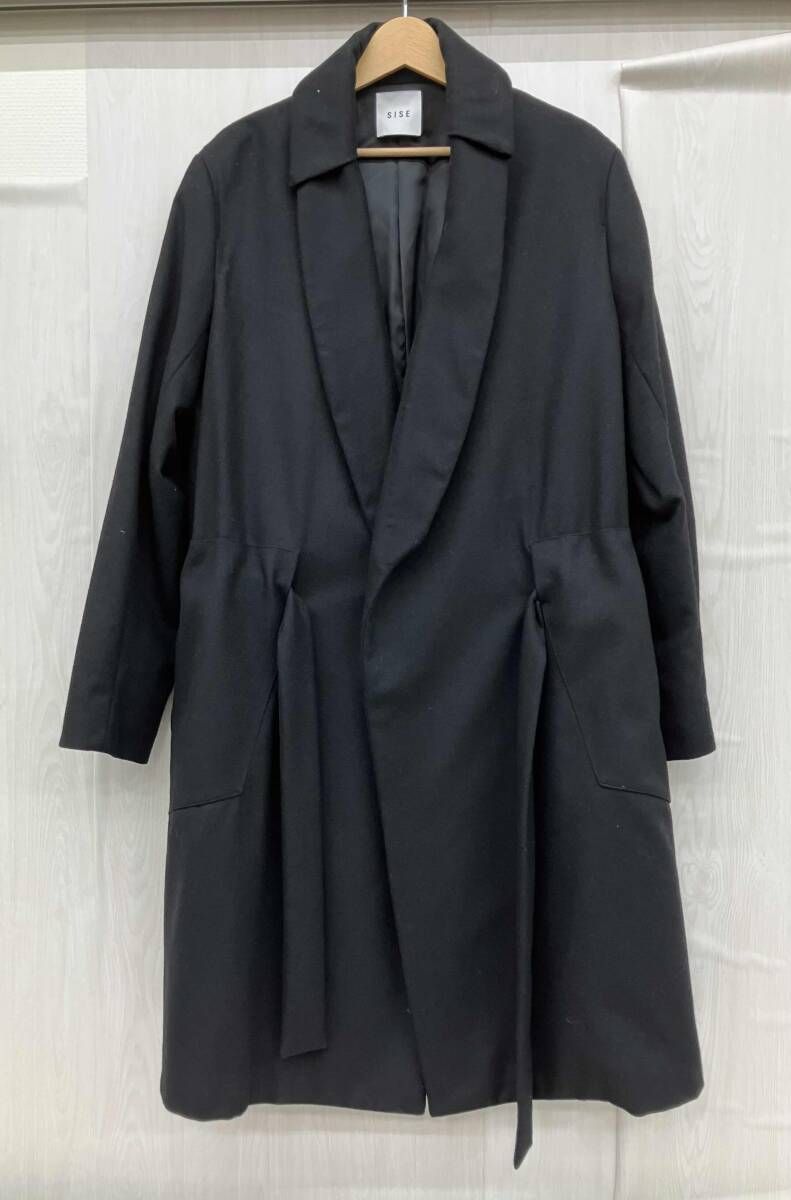 SISE シセ コート SJ-15AW-C002 ブラック サイズ1(S) 【公式通販】 SISE シセ コート SJ-15AW-C002 ブラック サイズ1(S) 【公式通販】