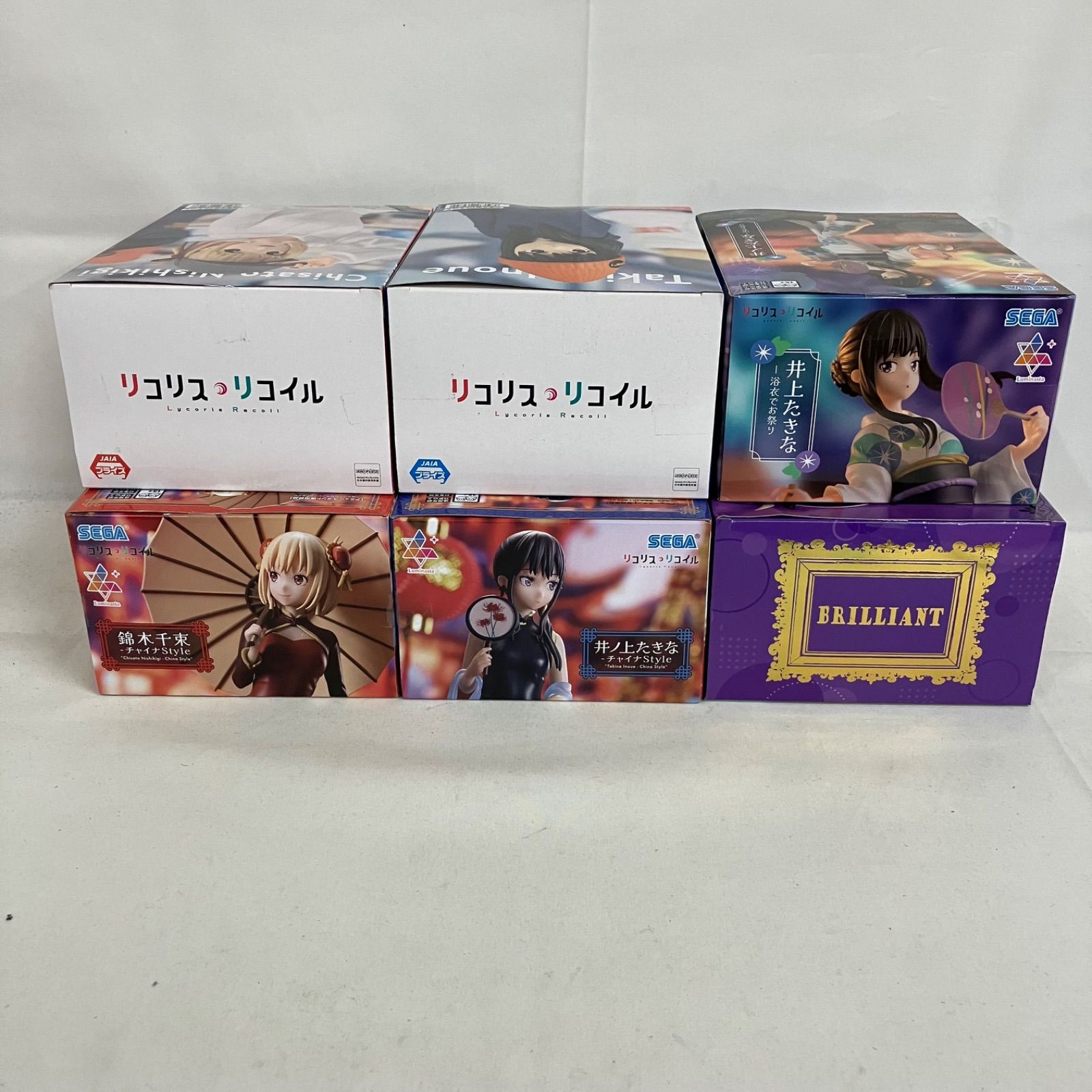 未開封 リコリスリコイル 井ノ上たきな 錦木千束 フィギュア 6個セット