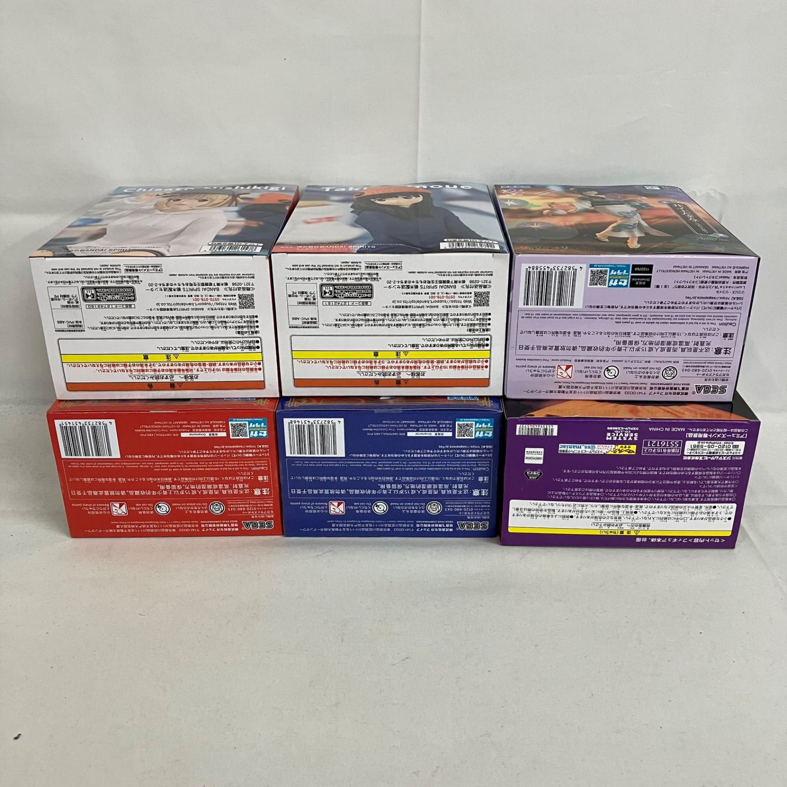 未開封 リコリスリコイル 井ノ上たきな 錦木千束 フィギュア 6個セット