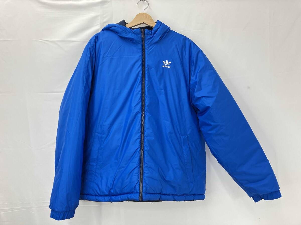 美品 adidas アディダス 刺繍ロゴ リバーシブル 中綿ジャケット adidas アディダス アディカラー リバーシブルジャケット 中綿