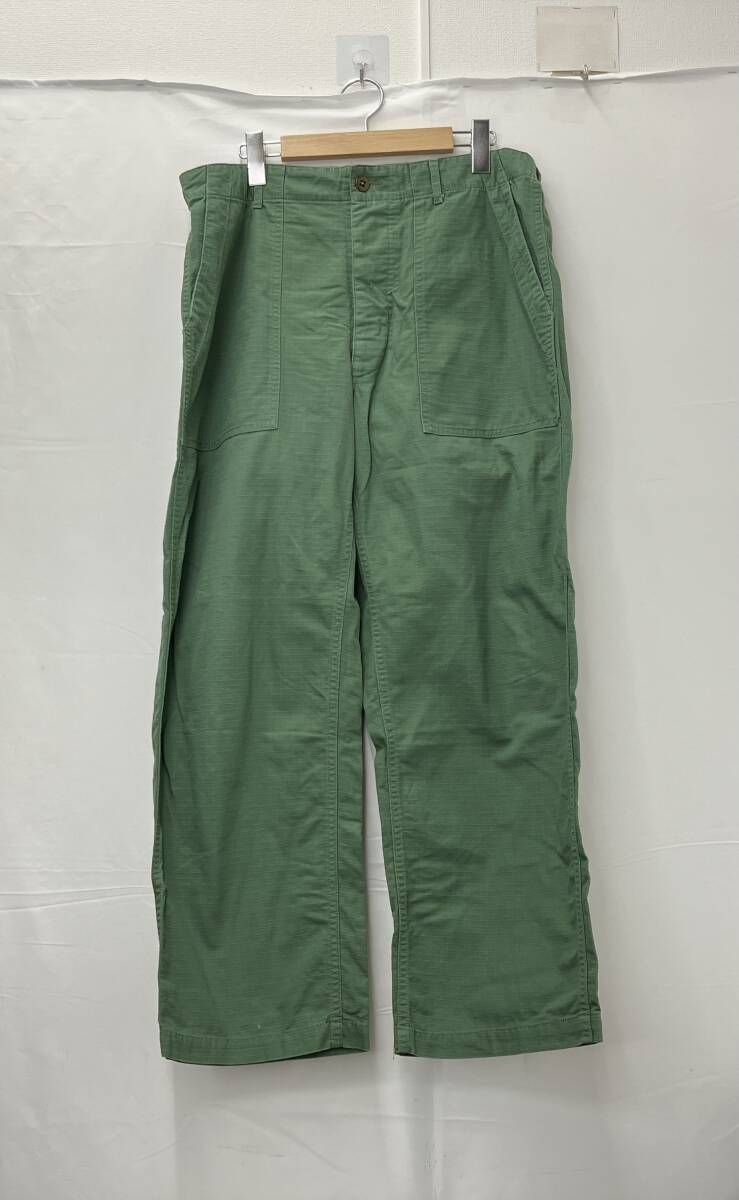 ENGINEERED GARMENTS エンジニアドガーメンツ ベイカーパンツ 綿パンツ サイズM メンズ カーキ系 モスグリーン系 ロングパンツ