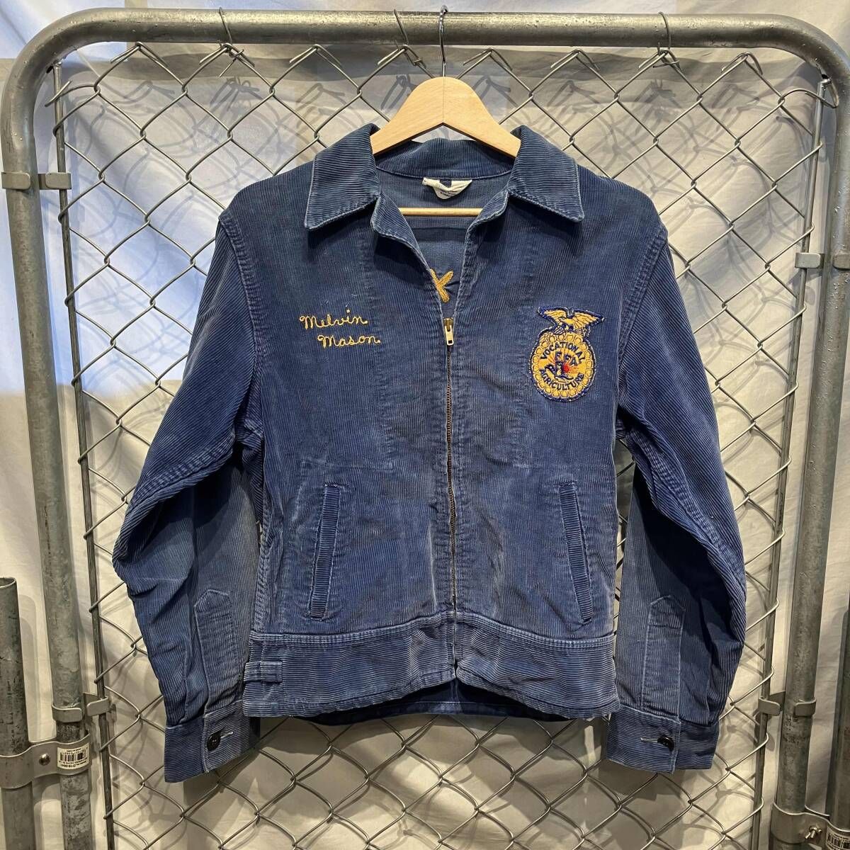 60s official F.F.A TEXASコーデュロイジャケット ブルー アメリカ国立
