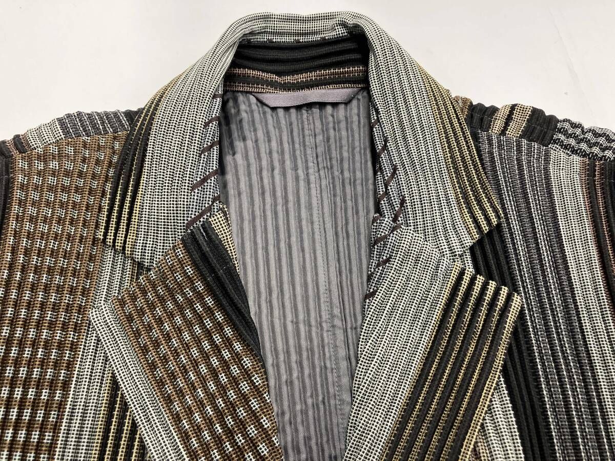 ISSEY MIYAKE HOMME PLISSE テーラードジャケット イッセイミヤケ
