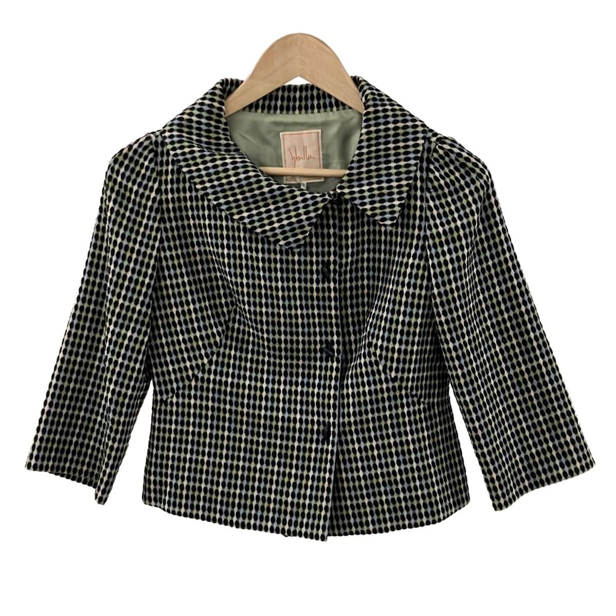 Sybilla(シビラ) ジャケット サイズM レディース美品 - 黒×ライト