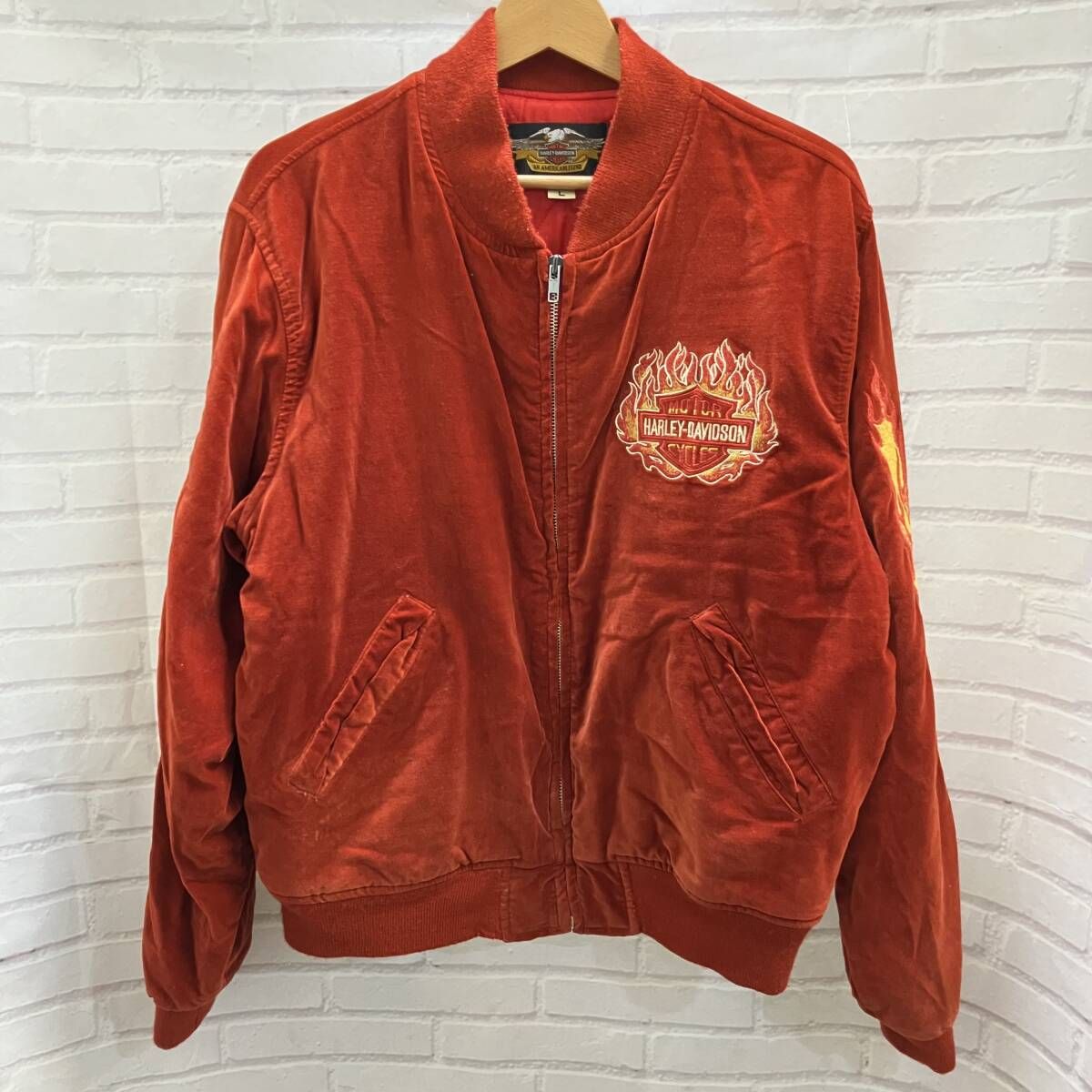 ■Harley-Davidson■ハーレダビッドソン　ベロアジャケット　ブルゾン HARLEY DAVIDSON / ハーレーダビッドソン / ブルゾン / ベロアブルゾン