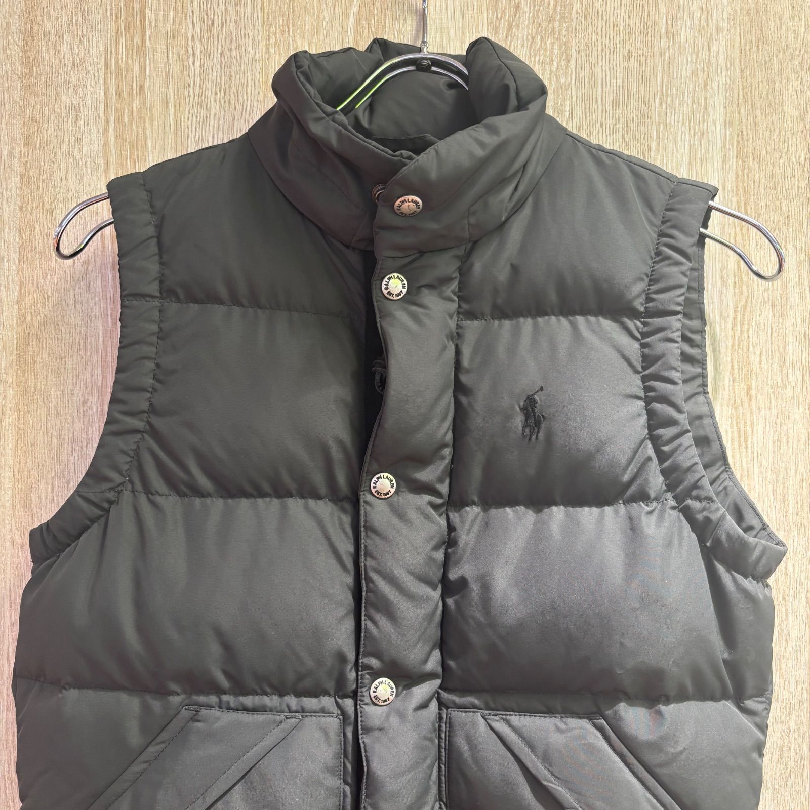 Polo Ralph Lauren 黒いベストダウン ポロラルフローレン G0111 - メルカリ