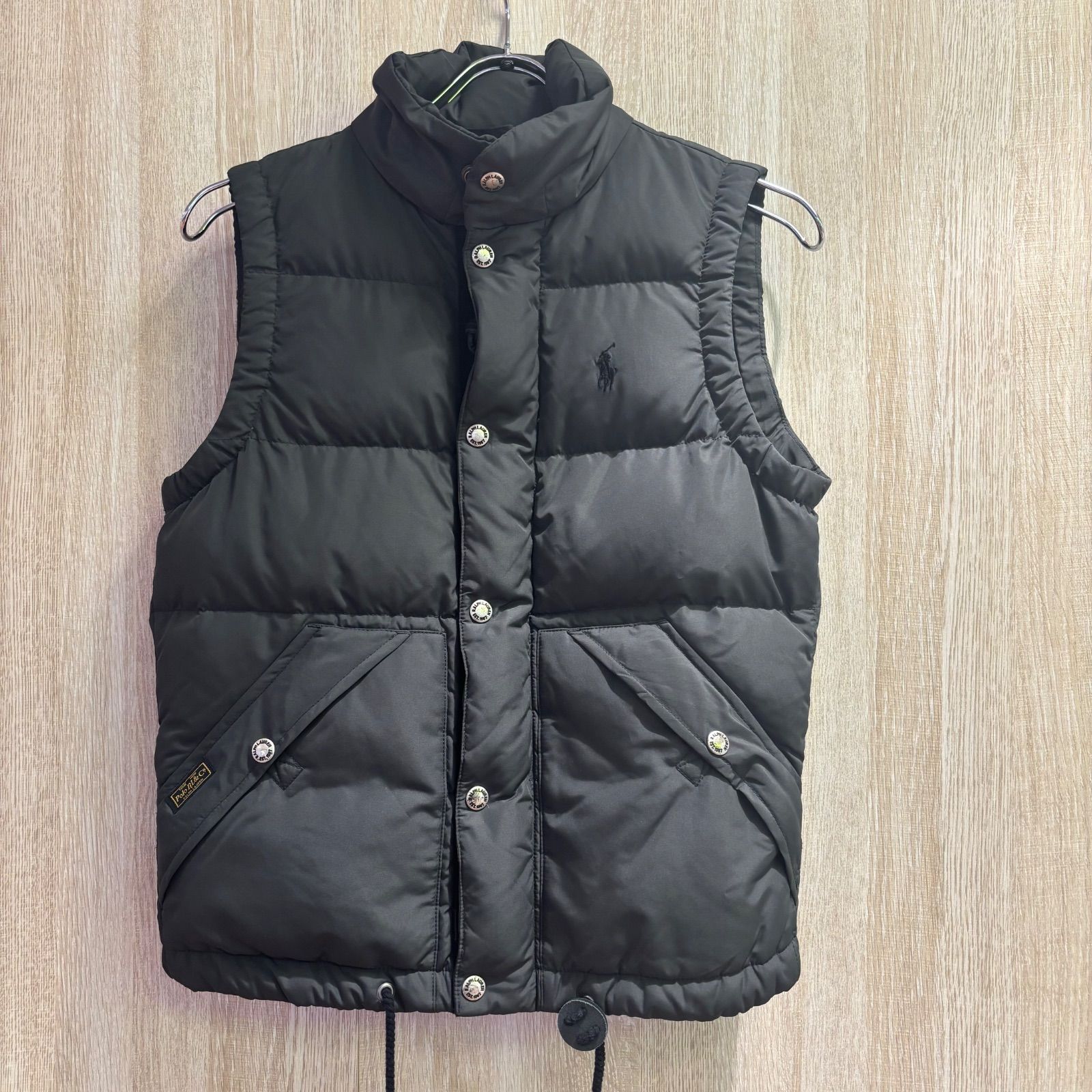 Polo Ralph Lauren 黒いベストダウン ポロラルフローレン G0111 - メルカリ