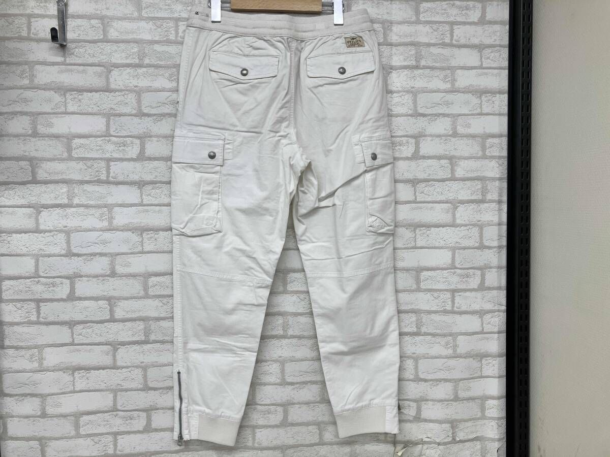 POLO RALPH LAUREN UTILITY ラルフローレン カーゴパンツ クラシックフィット 裾リブジッフ ホワイト メンズ M