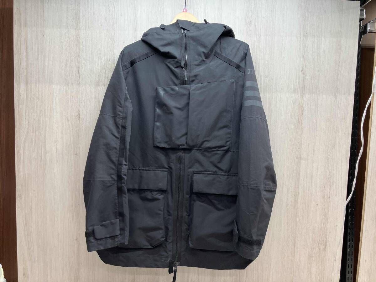 adidas JVS 44-H 65704 ブラック ナイロン 中綿ナイロン M 内側劣化 全体使用感 汚れ多数あり バングラデシュ製