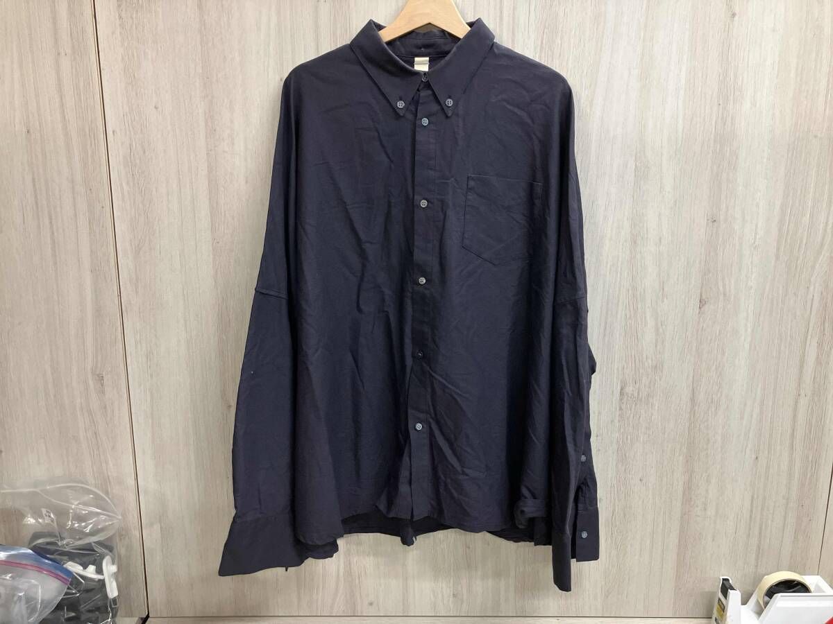 SHINYA KOZUKA シンヤコズカ GIANT SHIRT 2403SK02 サイズL ネイビー
