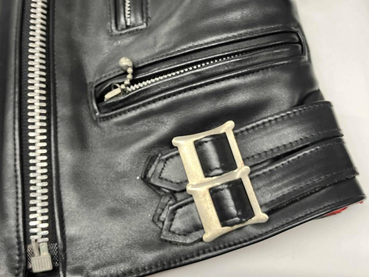 666 leather wear ダブルライダースジャケット トリプルシックス