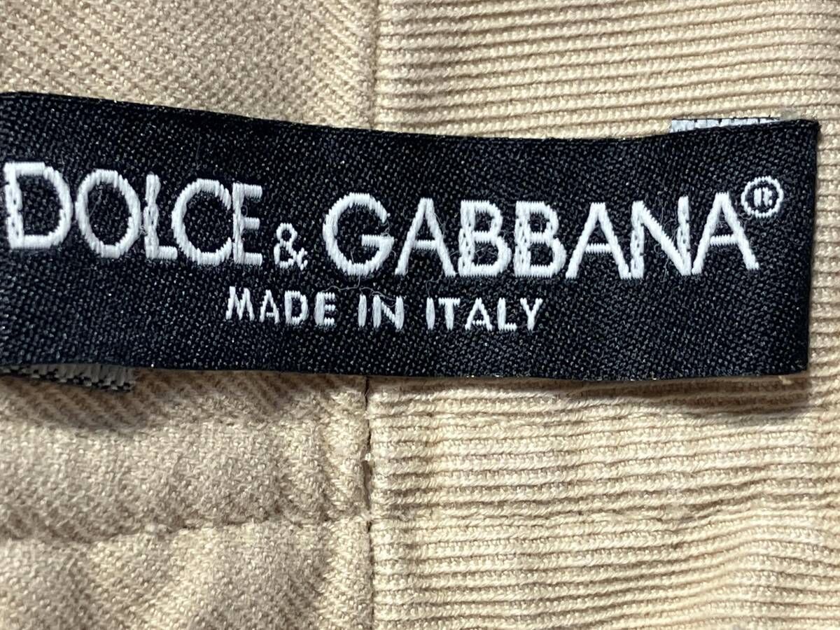 00s DOLCE & GABBANA サイドデザインコットンワイドパンツ サイズ56