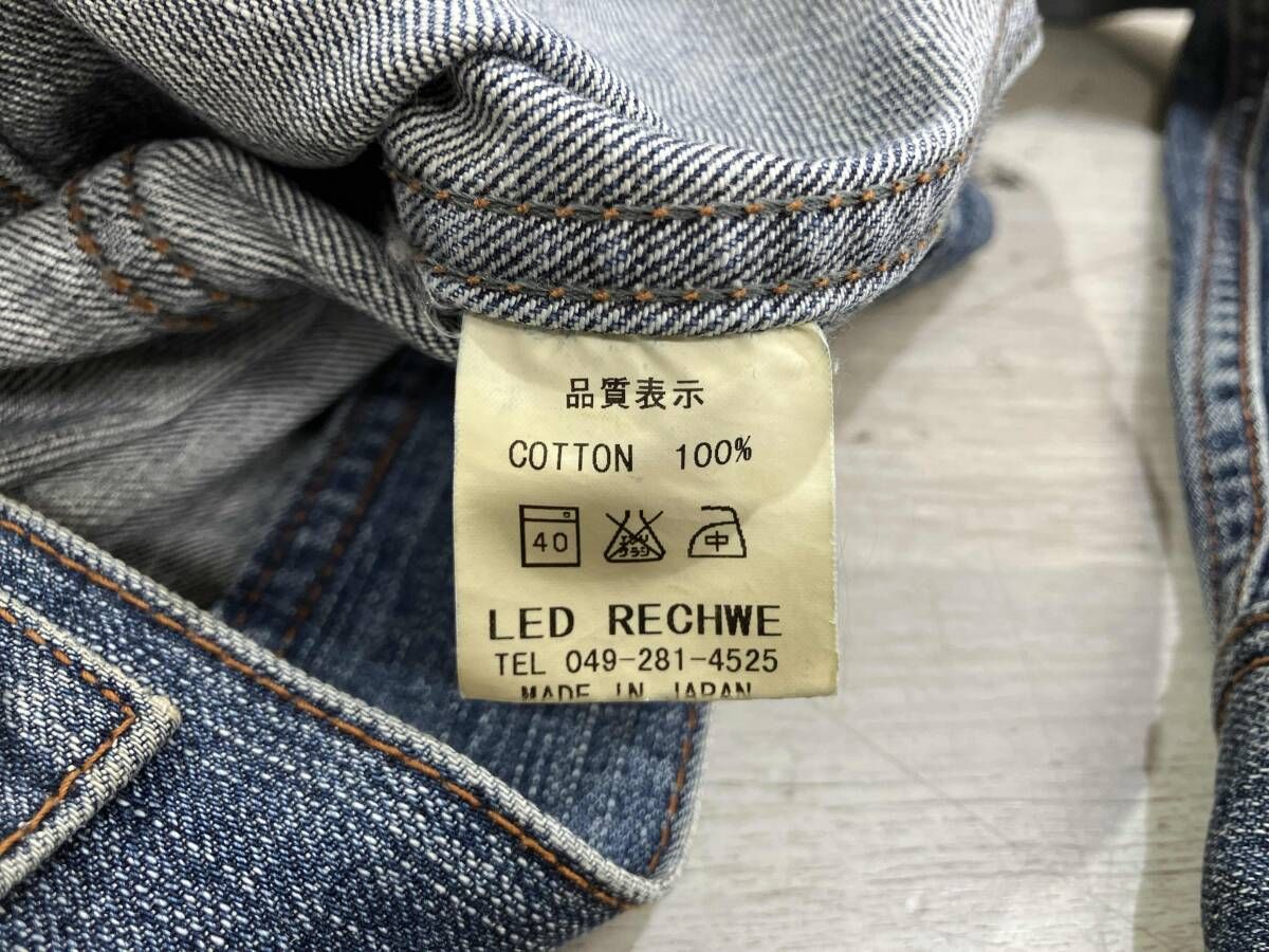 通年 led rechwe レッドリーチュエ デニムジャケット ヴィンテージ Y2K