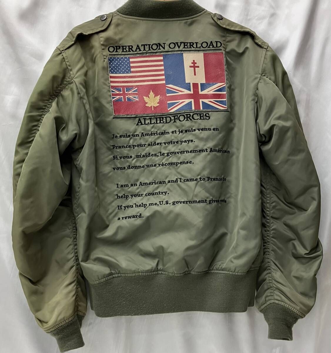 AVIREX アヴィレックス 28-A 6755 L-2 B フライトジャケット メンズ Lサイズ グリーン