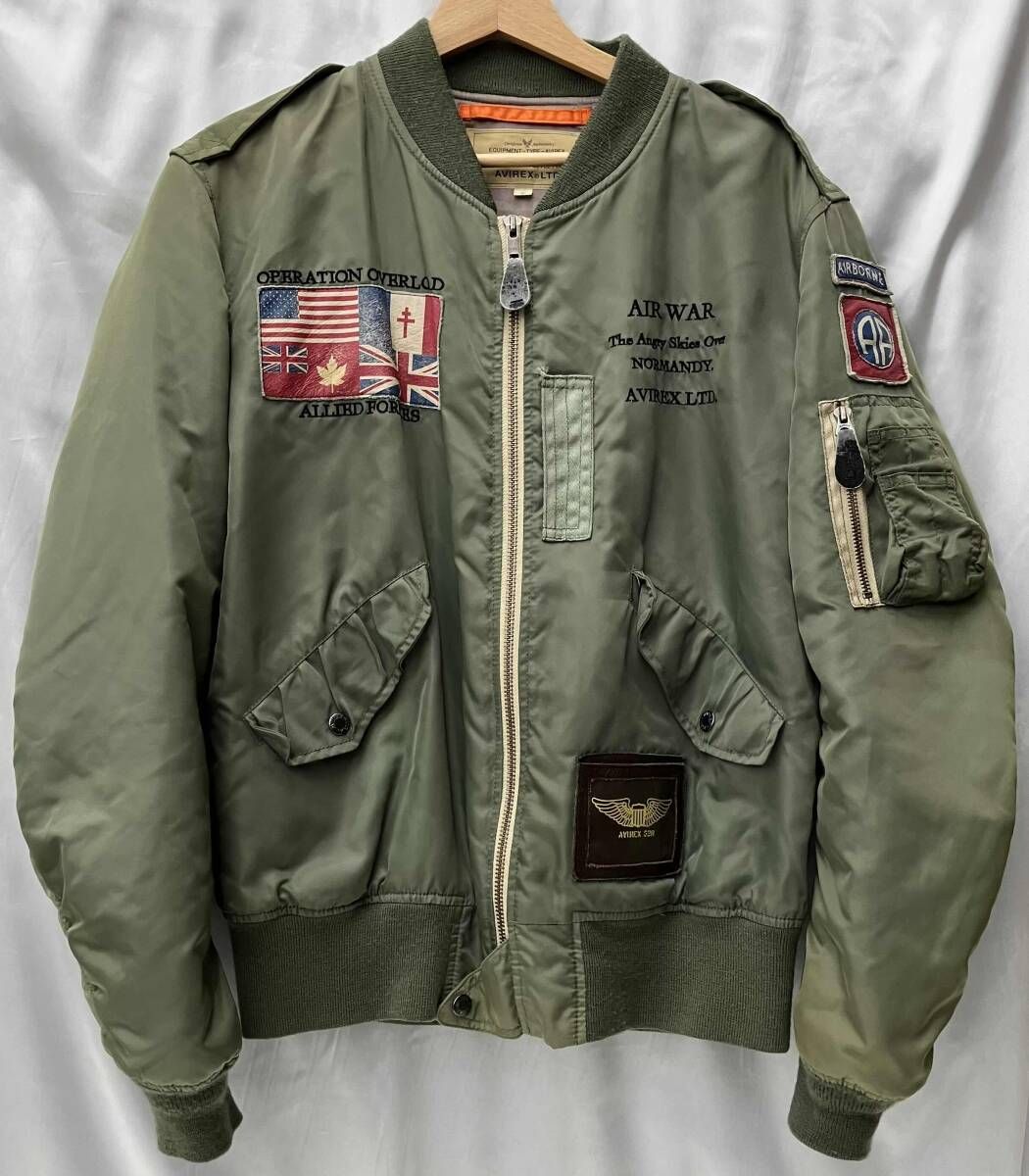 AVIREX アヴィレックス 28-A 6755 L-2 B フライトジャケット メンズ Lサイズ グリーン