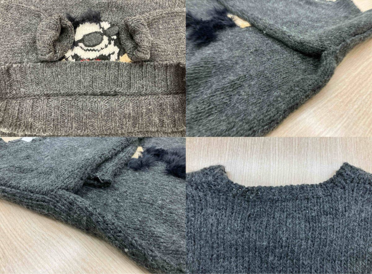 amok × rroomm アモク ルーム 別注 F KNIT 23FWRR01 グレー S サイズ