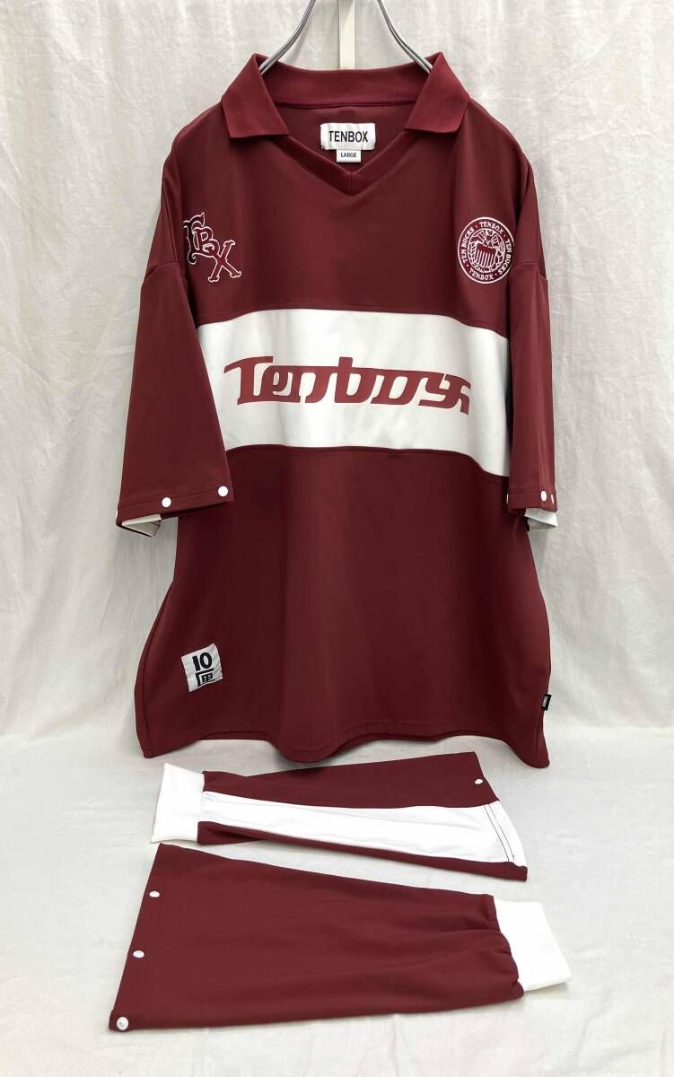 【新品未使用タグ付き】TENBOX 2wayゲームシャツ ネイビー Lサイズ タグ付］10匣 TENBOX CONVERTIBLE GAME SHIR テンボックス