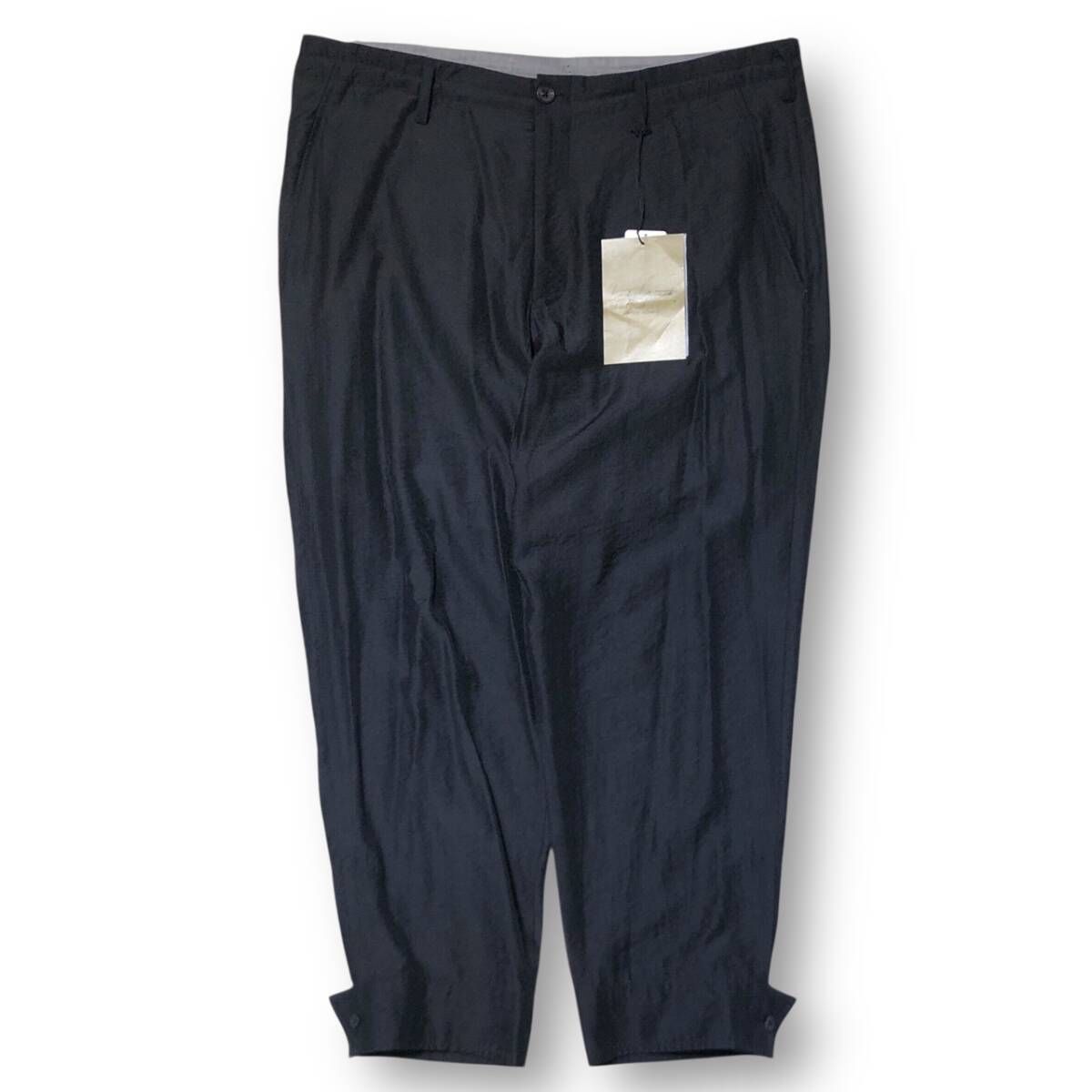 25 ss YOHJI POUR HOMME Ry Ny Cu lawn belt hem pants ロングパンツ ブラック サイズ3 ヨウジヤマモト