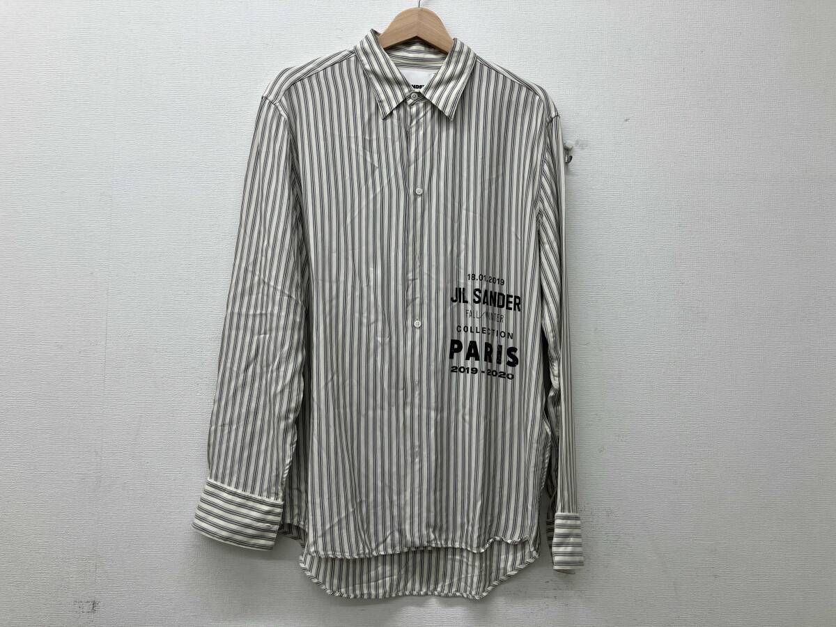 JIL SANDER ジルサンダー 2019AW Striped Shirt レーヨン JSMP742154 