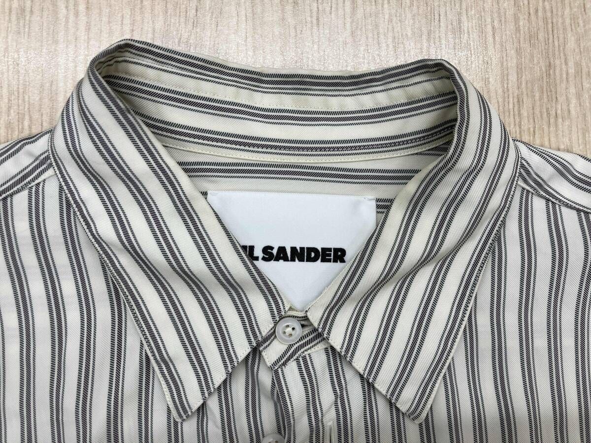 JIL SANDER ジルサンダー 2019AW Striped Shirt レーヨン JSMP742154 