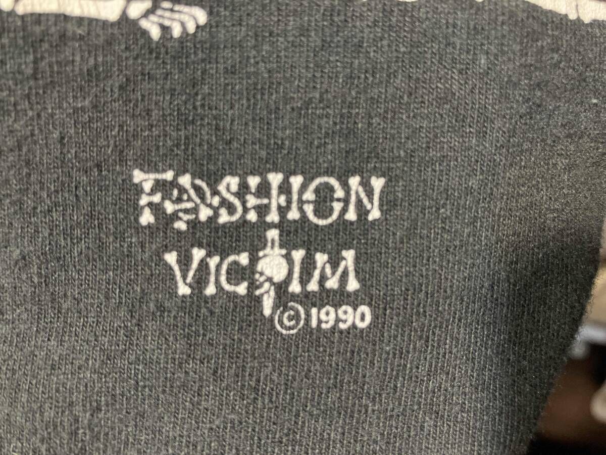 90s FASHION VICTIM 48手Tシャツ 半袖Tシャツ 骸骨 アメリカ製 USA製 