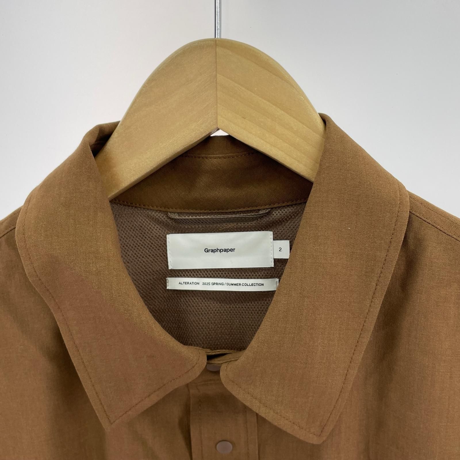 graphpaper Tropical Wool Shirt Jacket ブラウン 2 - メルカリ