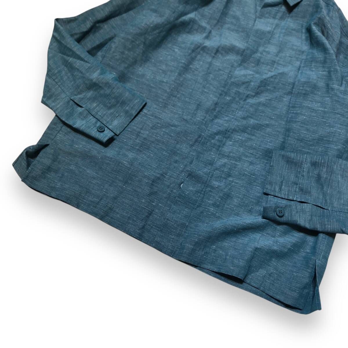 IM MEN ISSEY MIYAKE 長袖シャツ HYBRID SHIRT 3サイズ ブルー