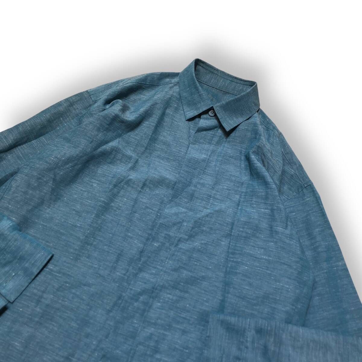 IM MEN ISSEY MIYAKE 長袖シャツ HYBRID SHIRT 3サイズ ブルー