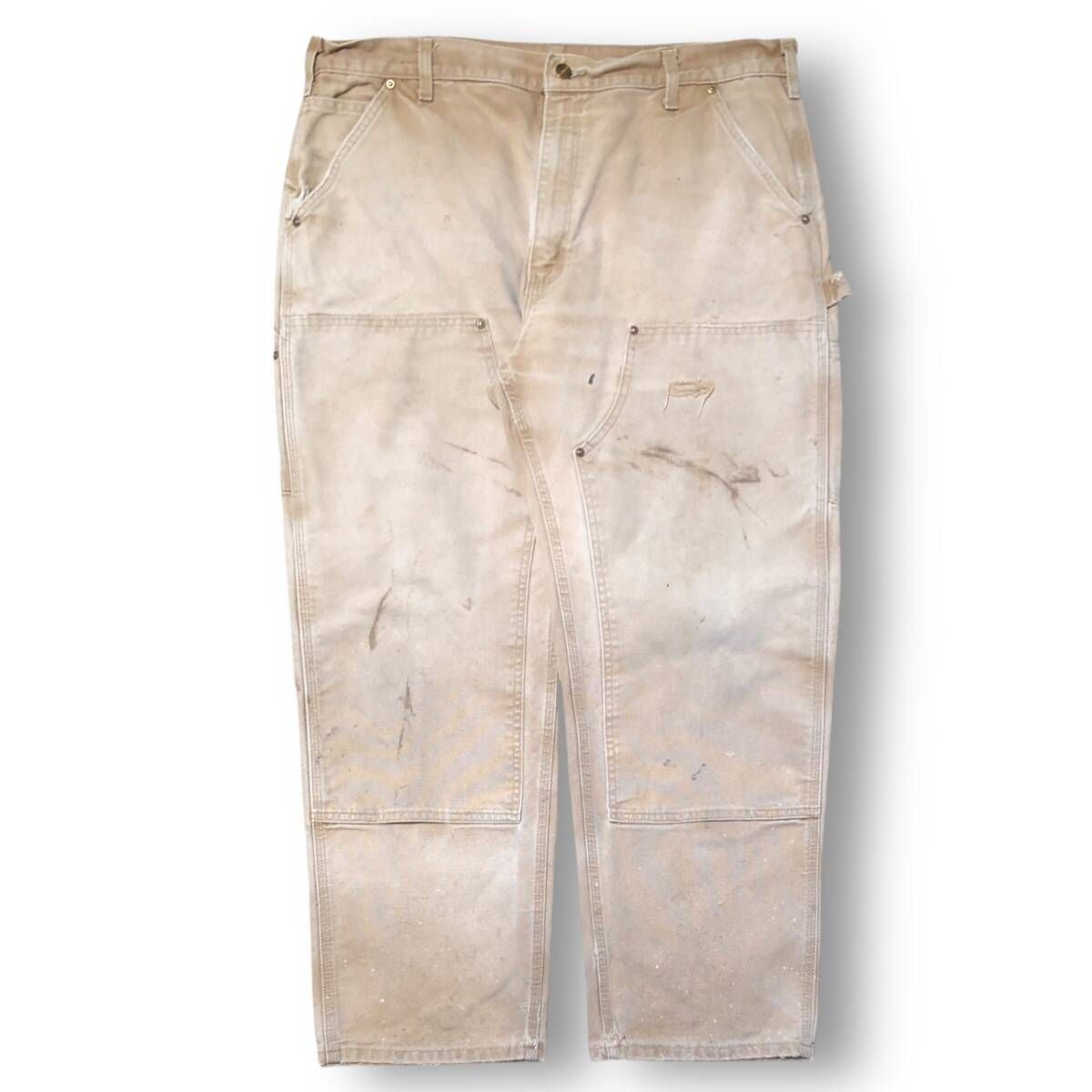 00 s Carhartt b 01 BRN pants ダブルニーパンツ ベージュ系 サイズ40 30 カーハート