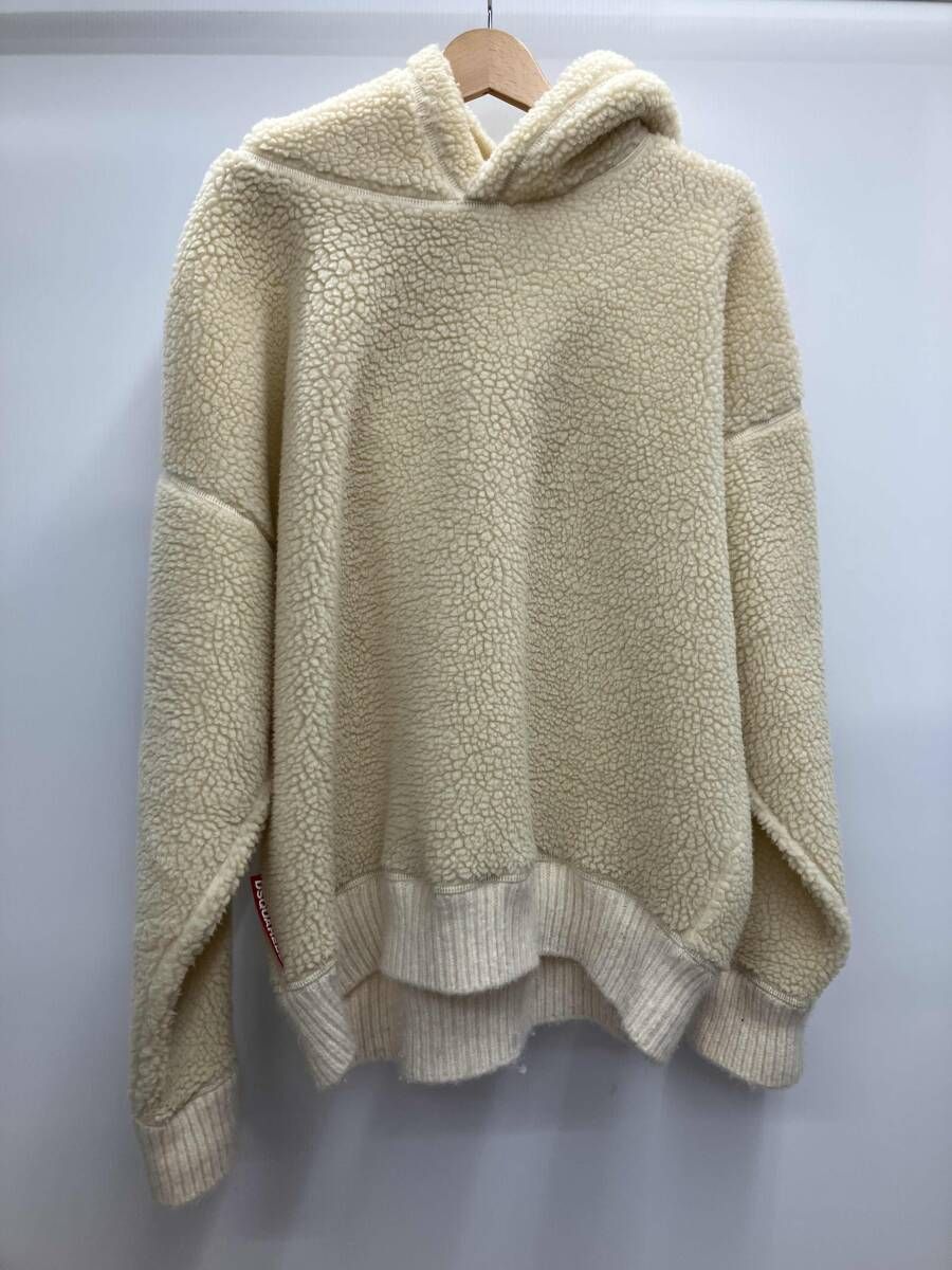 DSQUARED2 ディースクエアード 19AW FAUX SHEARLING プルオーバーボア