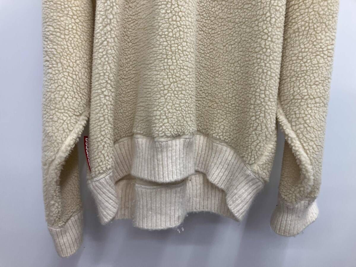 DSQUARED2 ディースクエアード 19AW FAUX SHEARLING プルオーバーボア