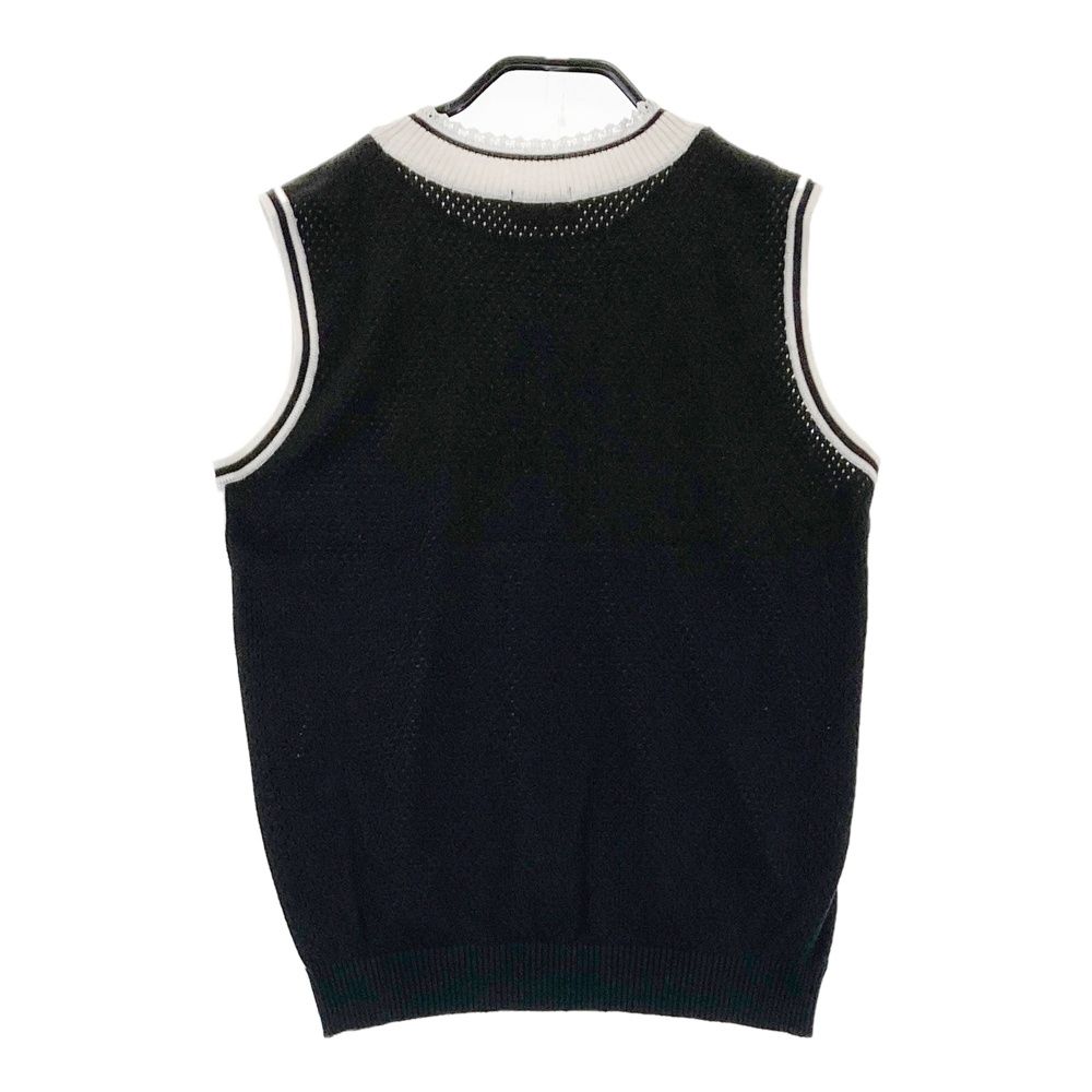 サイズ：38 ARCHIVIO アルチビオ ニットベスト ブラック系
