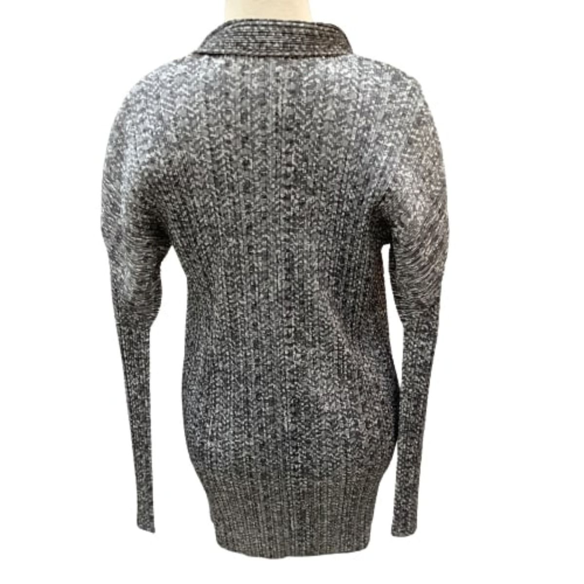 イッセイミヤケ PLEATS PLEASE ジャケット カーディガン グレー 4 イッセイミヤケ PLEATS PLEASE ジャケット カーディガン グレー 4