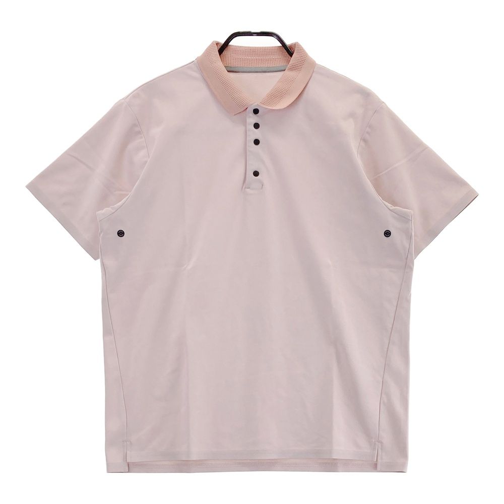 サイズ L AND PER SE アンパスィ モデル 半袖ポロシャツ ピンク系 ゴルフウェア メンズ ストスト