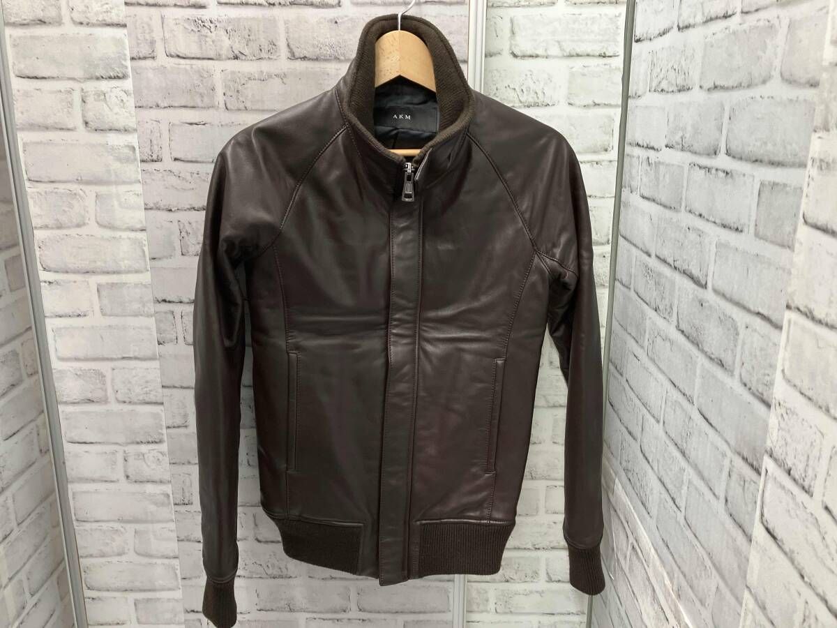 AKM / エイケイエム /シングルライダース / レザーブルゾン / サイズS