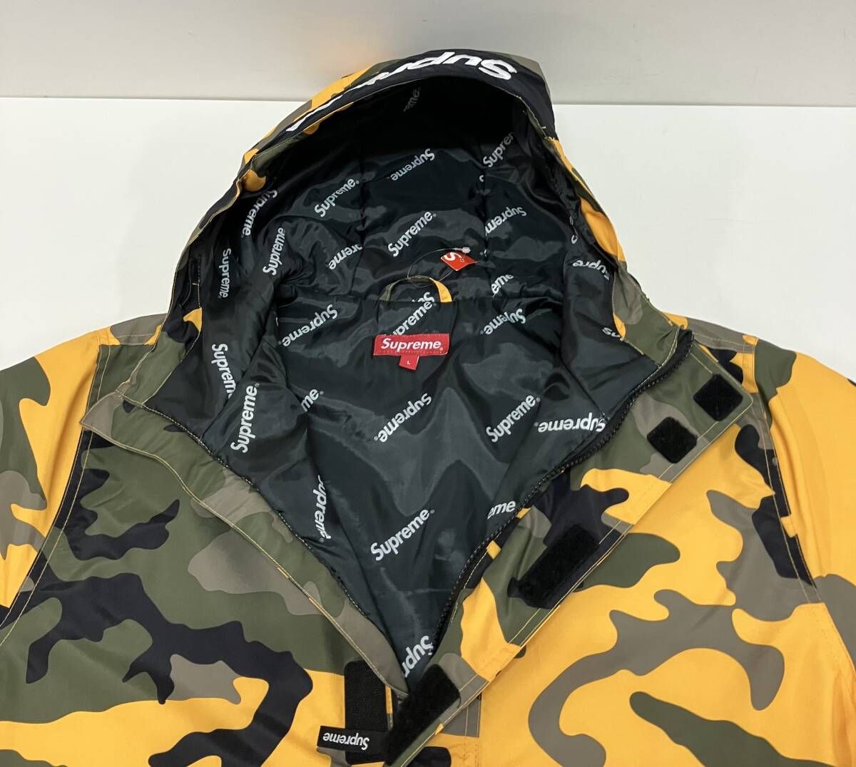 Supreme シュプリーム マウンテンパーカー カモ 17AW フーデッドロゴ
