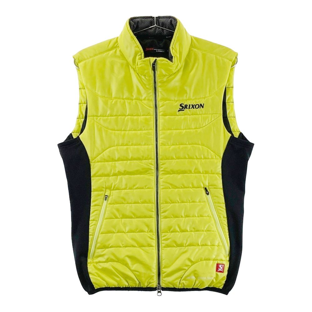 サイズ：M SRIXON スリクソン by DESCENTE 中綿ベスト グリーン系