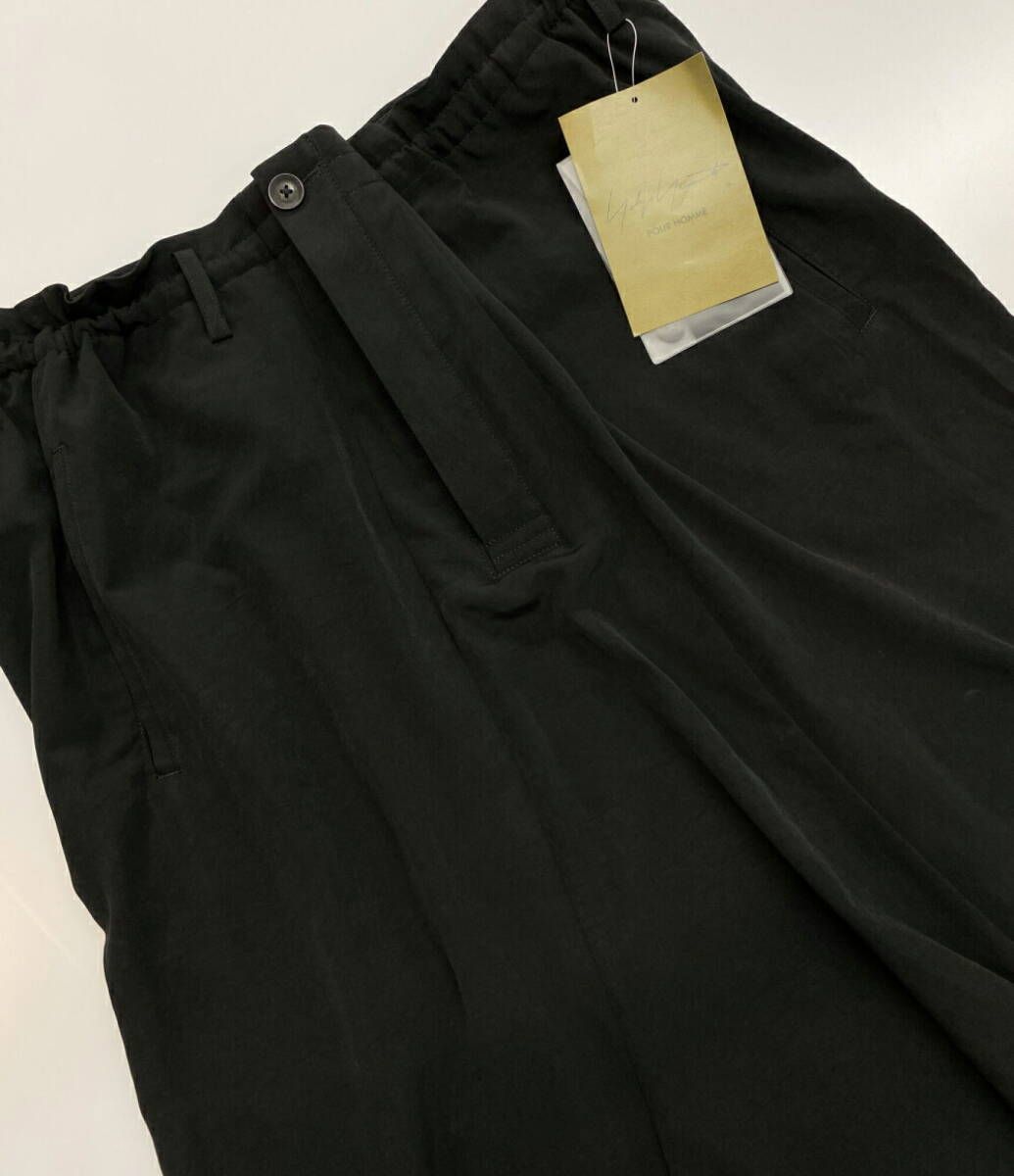 25ss YOHJI YAMAMOTO POUR HOMME HP-P-39-500 a tuxedo sarrouel pants